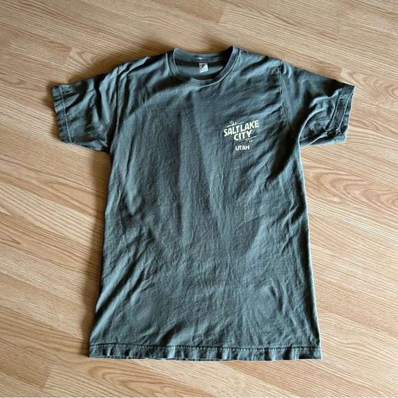 Tultex 202 Salt Lake Utah Graphic Short Sleeve Tee Medium - Picture 1 of 6